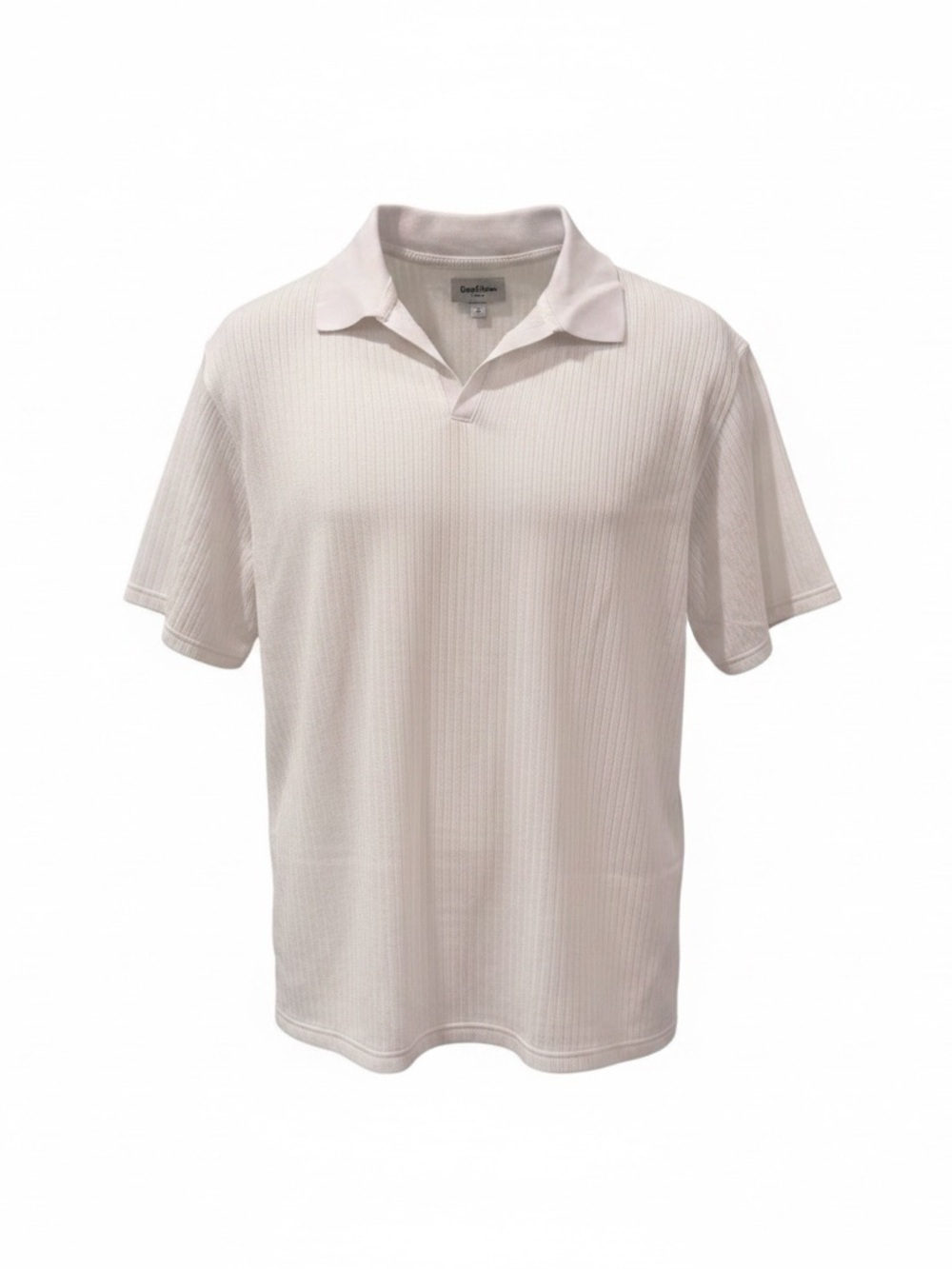 Goodfellow & Co Mens Polo Shirt XXL White Ribbed Short Sleeve NWT